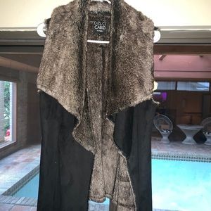 Dolce Cabo Suede/Faux Fur Vest